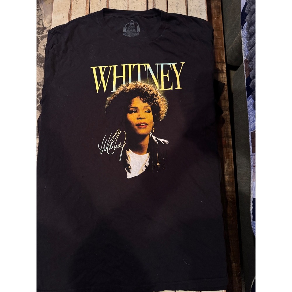 Whitney Houston Nothing But Love World Tour 2010 Graphic T-Shirt Black 2XL
